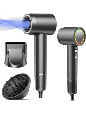 High-Speed Ionic Blow Dryer | Fast Drying, No Heat Damage, Lightweight Design
